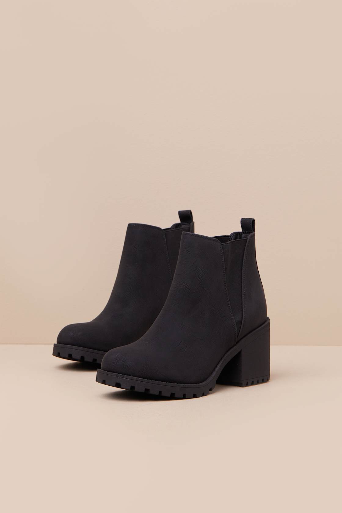 Lisbon Black High Heel Ankle Booties