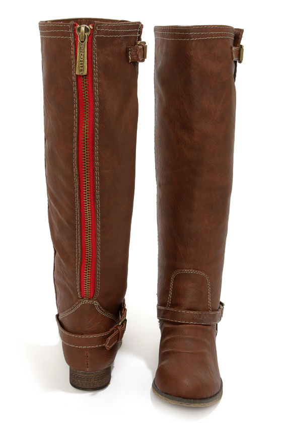 tanned riding boots
