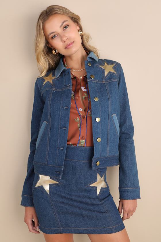 Super Star Dark Wash Denim Jacket 2
