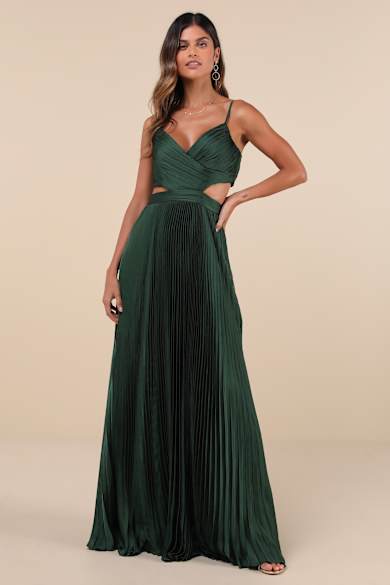 slim fit dress slacks Off-Shoulder Long Emerald Green Prom Dress