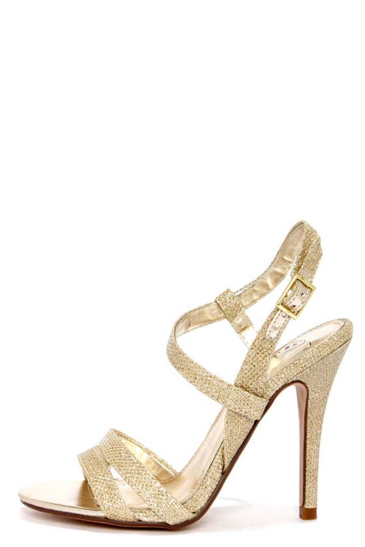Gorgeous Gold Heels - Gold Shoes - Dress Sandals - $25.00 - Lulus
