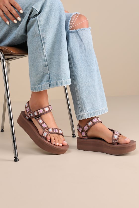 Teva Sandals Teva Flatform Universal Crochet Womens Platform