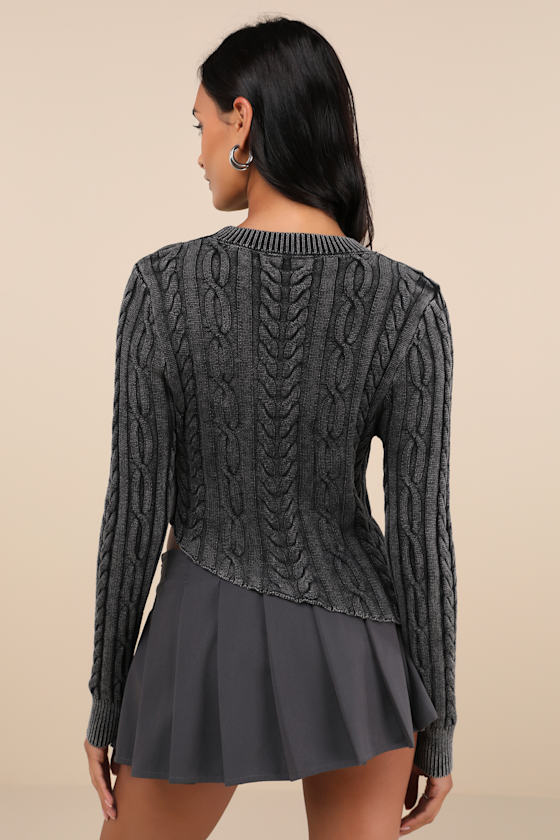 Knit Sweater - Cosmos - Grey