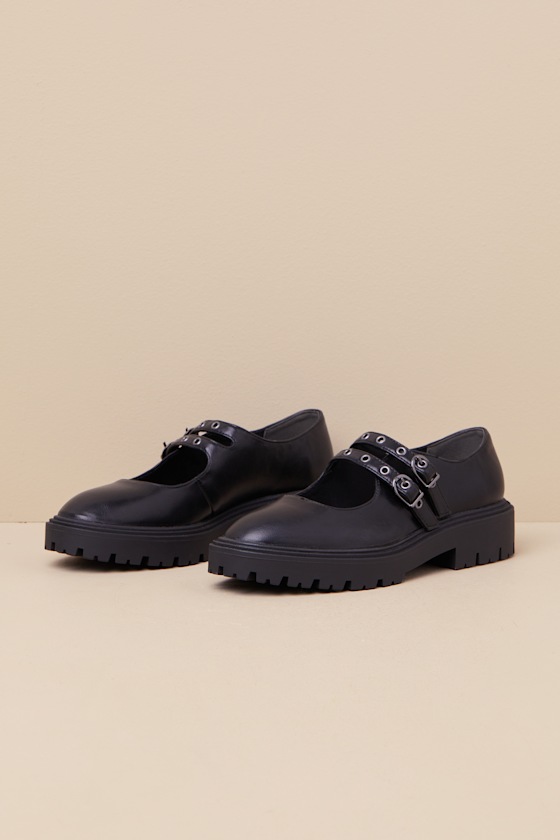 BC Footwear Seek and Destroy Black - Strappy Mary Janes - Shoes