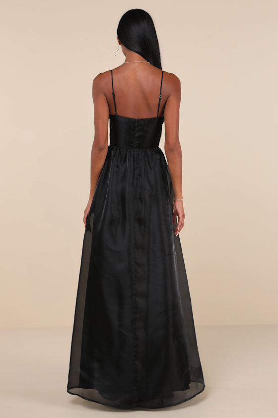 chinese dress ladies Liora Sleeveless Maxi Dress in Black by Dissh