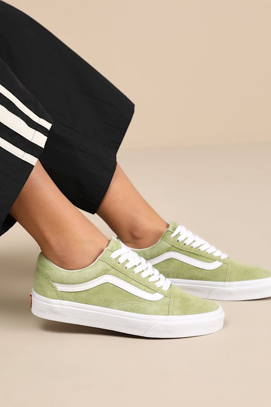Old Skool Winter Pear Suede Leather Lace-Up Sneakers 1