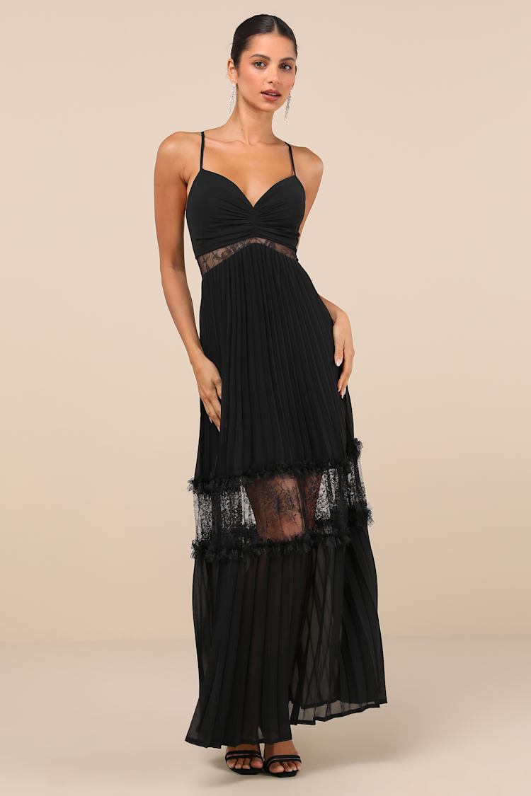 navy blue dress for baby girl Black Lace Backless Maxi Dress | Womens | Small (Available in Xs) | 100% Polyester | Lulus exclusive | Backless Dresses | Homecoming