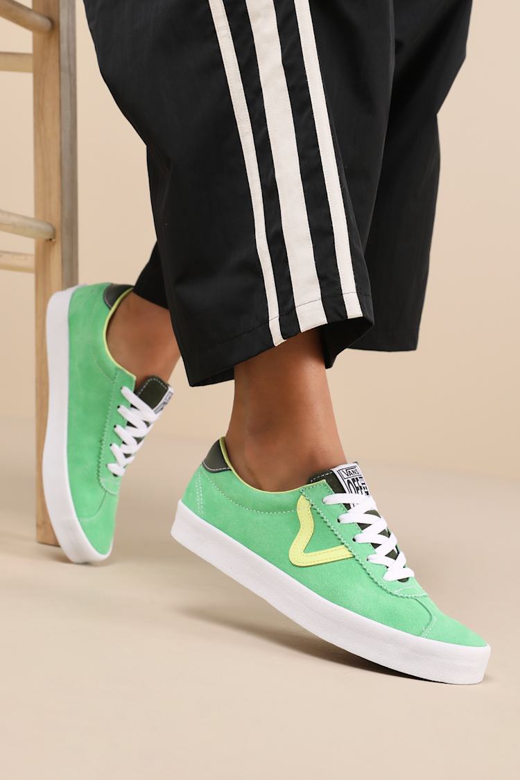 Vans Men\'s Sport Low Sport Pop Green White Suede shoes Sizes NIB Sport Low Shoes in Green| Vans SE main image 4