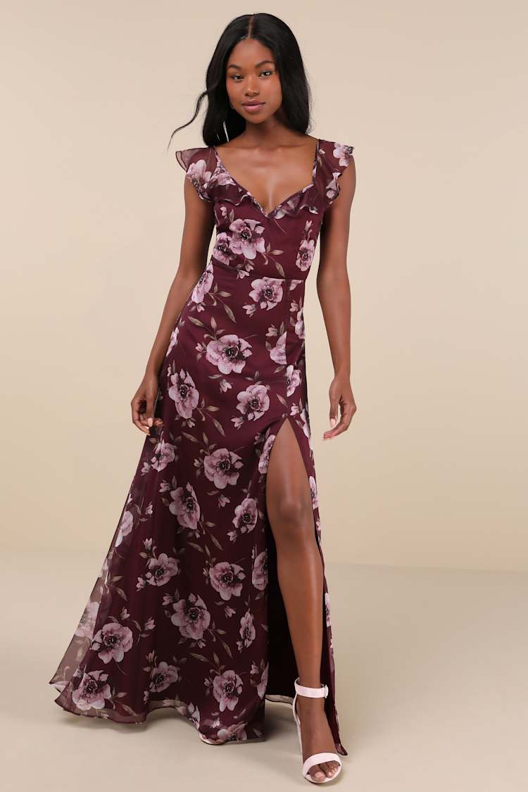strapless open back dress Celena Maxi Dress | Lilac Burnout | Womens