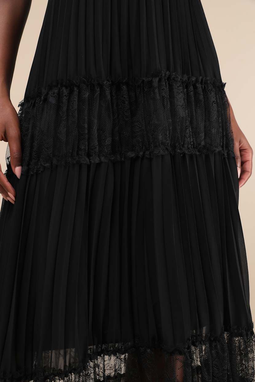 open lace back dress Blush Horizon Tiered Bustier Maxi Dress  VICI