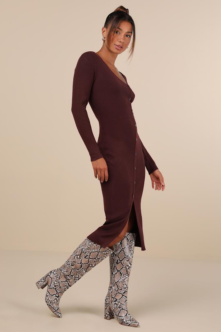 brown ted baker dress Dress Party Midi By Ted Baker In Blue & Brown, Size: Xs main image 1