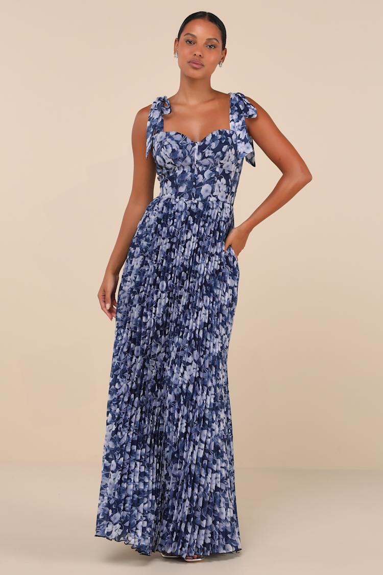 green emerald velvet dress Navy Floral Jacquard Midi Dress - All Dresses main image 1