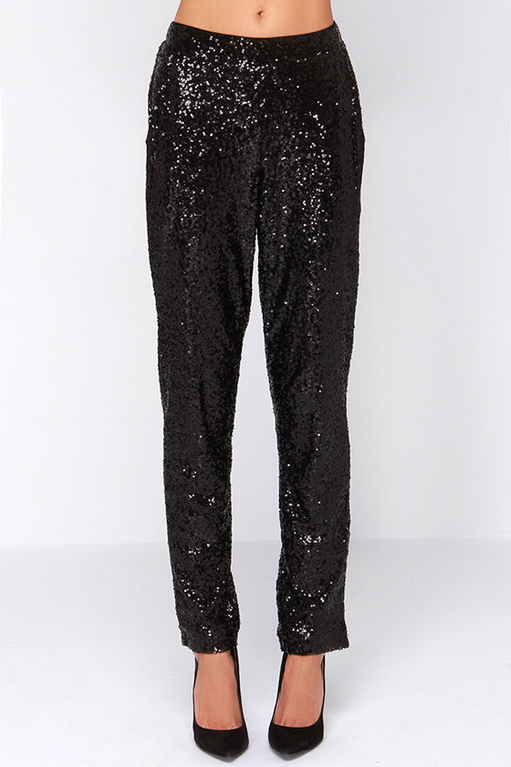 sequin dress pants