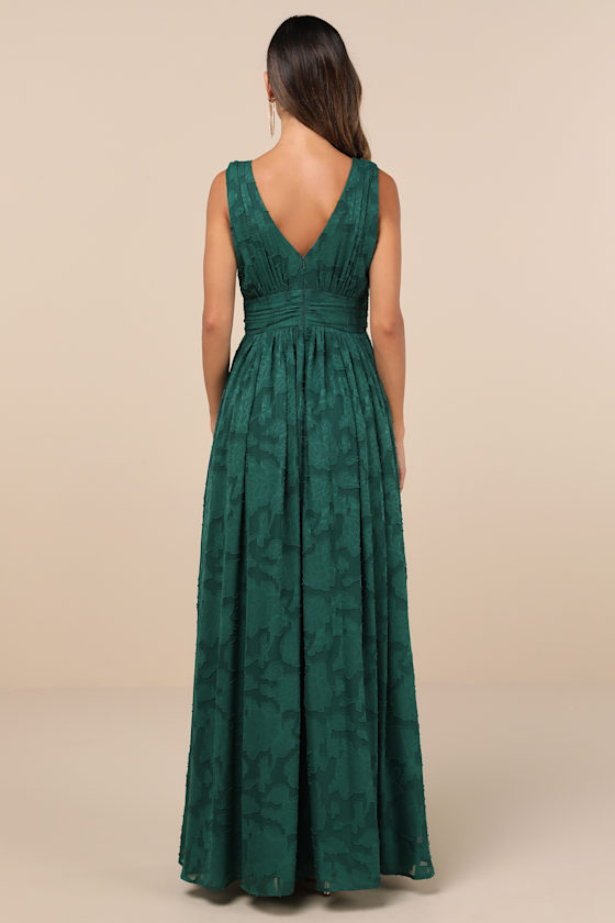 Shop Lulus Sweet Sophistication Green Burnout Floral Maxi Dress