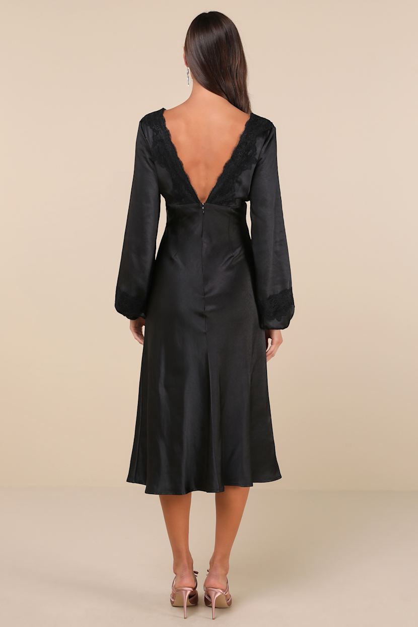 chinese dress ladies Vilma Satin Wrap Midi Dress – VICI main image 0