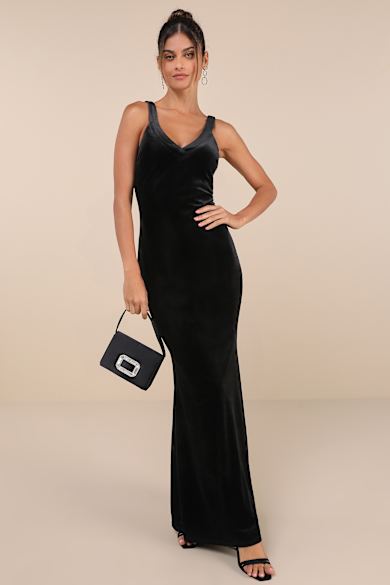 lulus black wedding guest dress Lulus | Dresses | Lulus Wedding Guest Endless Glam Black Strappy Mermaid Maxi Dress