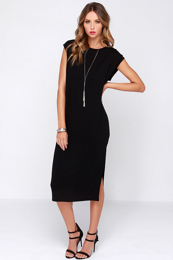 black casual dresses