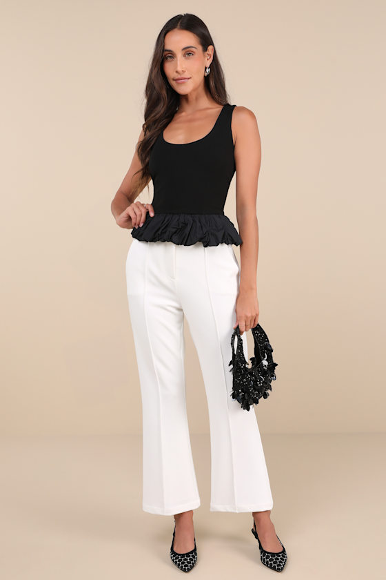 bubble hem tank top