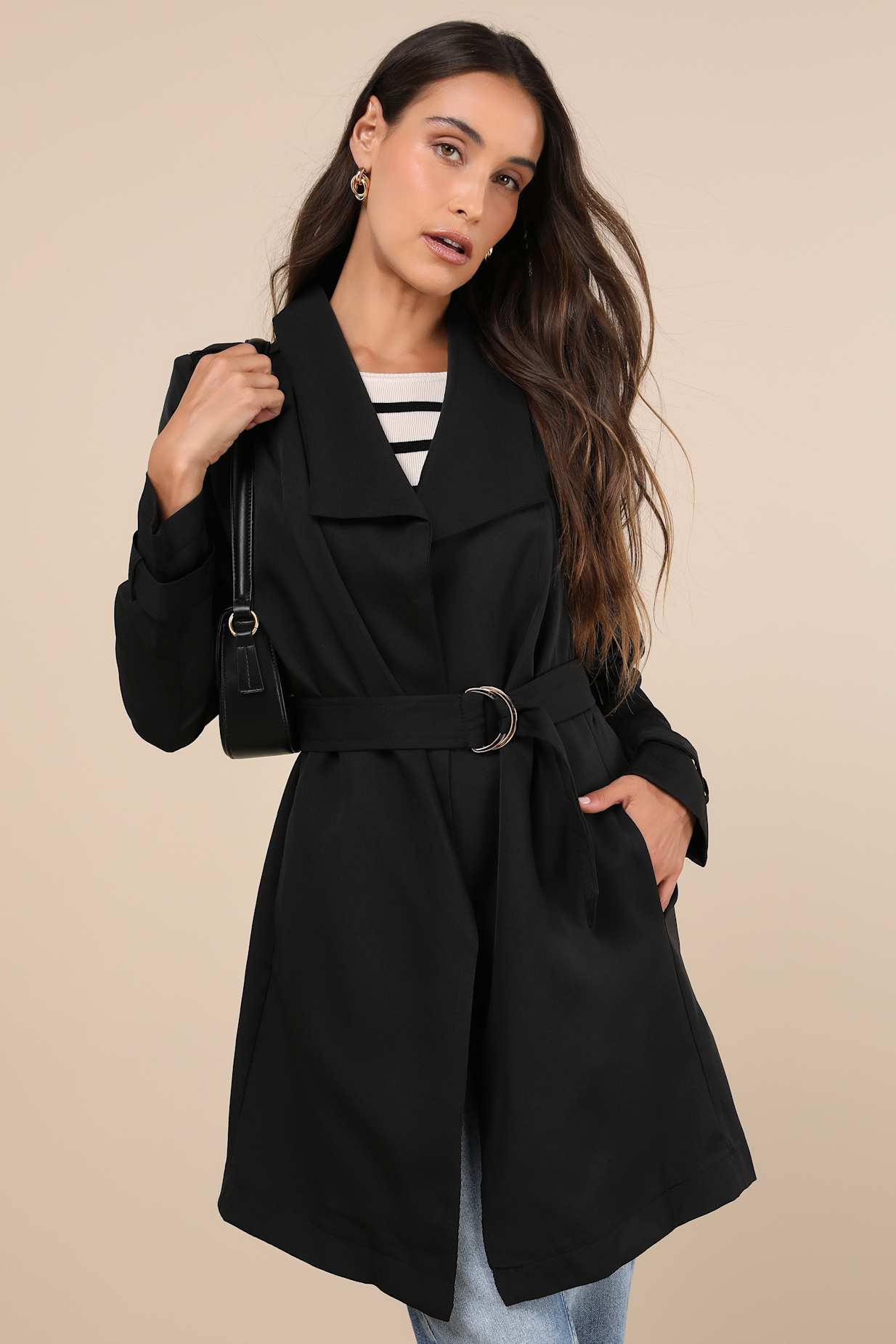 Winnipeg Black Trench Coat