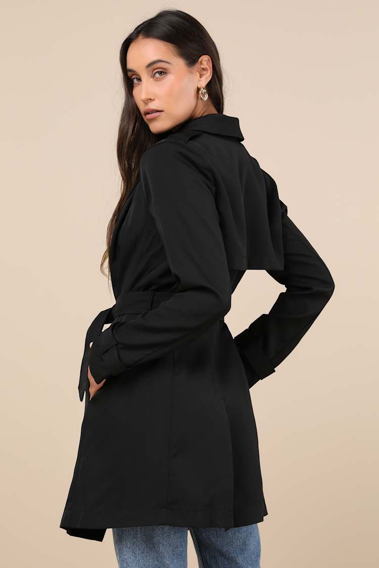 Winnipeg Black Trench Coat
