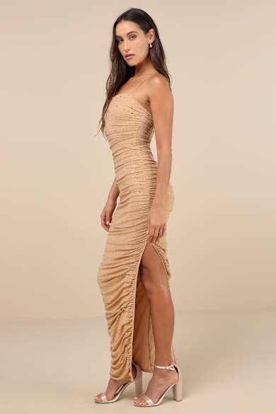Shop Long Beige Maxi Dresses for Women - Lulus