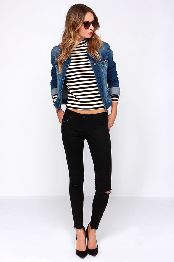 black pant jeans style