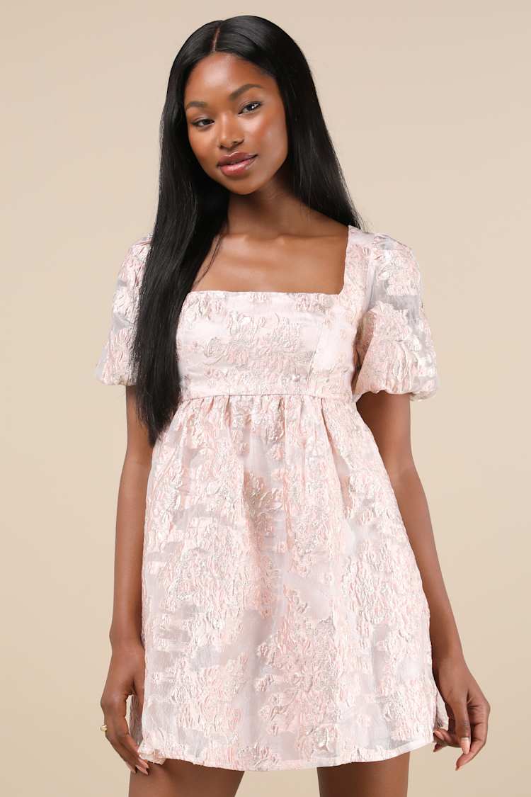 open lace back dress Glitter Strapless Puff Sleeve Gown by Tiffany Designs 16083 – ABC Fashion