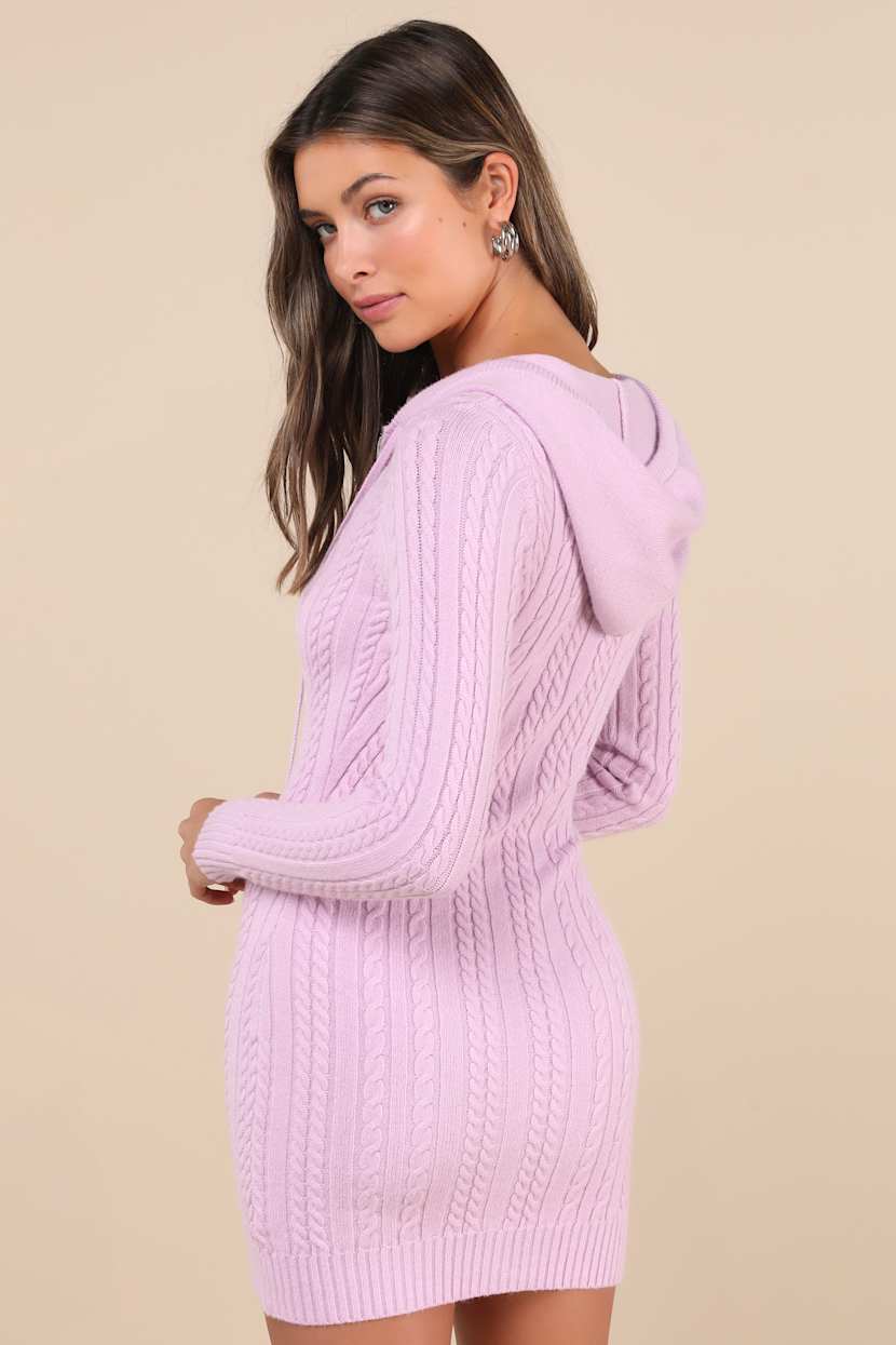 purple zipper dress Purple Knit Zip Ruffle Maxi Dress self-portrait-US