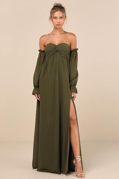green boho dress for wedding Lime Strapless Maxi Dress by Sky to Moon - Vacation, Wedding, Party - Boho Babydoll main image 1