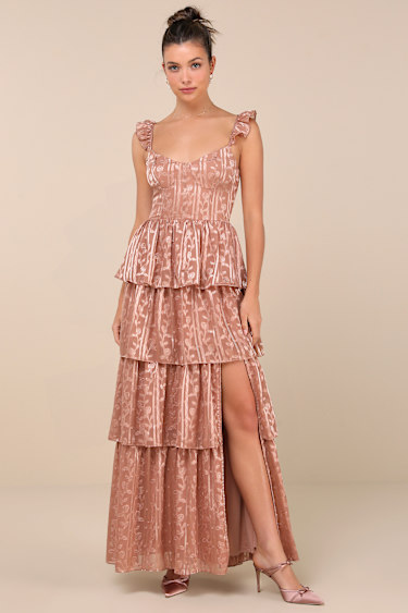 betina bow front maxi dress dusty rose Petal Dusty Rose Floral Maxi Dress Betina Bow Front Maxi Dress Dusty Rose  Parallel