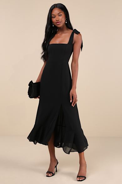 Black Midi Dresses