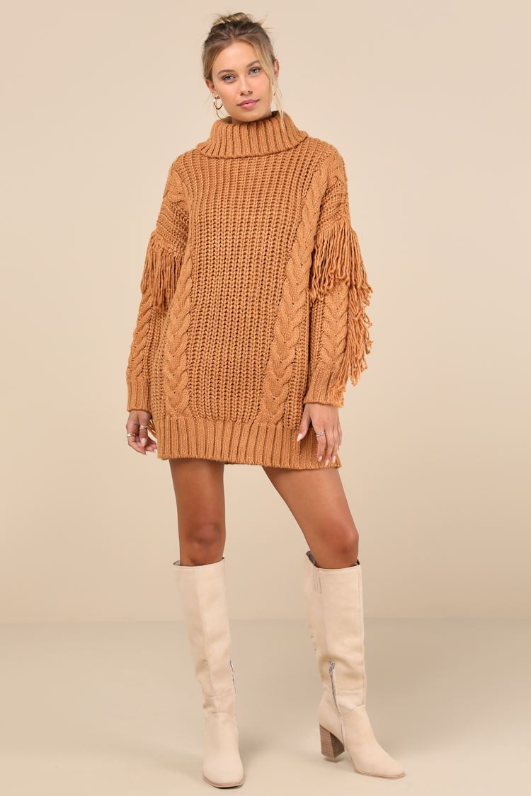 open lace back dress IVERIRMIN Women's Oversized Solid Midi Sweater Dress, Fall/Winter/Spring  Fashion Turtleneck Pull-on Long Sleeve Knit Dress for Women Beige at Amazon  Women's Clothing store main image 0
