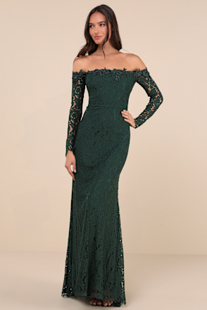 chinese dress ladies Vintage Floral Lace Off Shoulder Maxi Dress