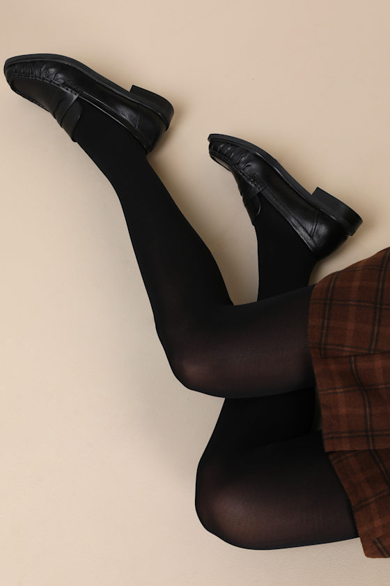 Sensational Chicness Black Opaque Tights 2