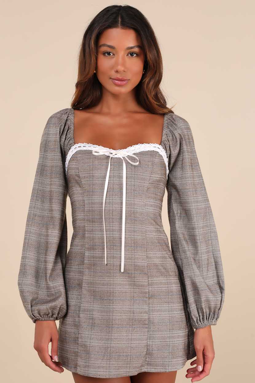 modal twist-front long-sleeve mini dress in sage green Flawless Style Knit Off-The-Shoulder Long Sleeve Mini Dress