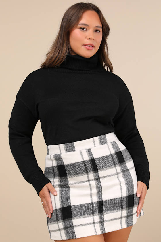 Essential Black Sweater - Cowl Neck Sweater - Lightweight
