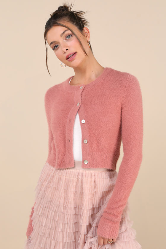 VMMAYBE Knit Cardigan - Parfait Pink
