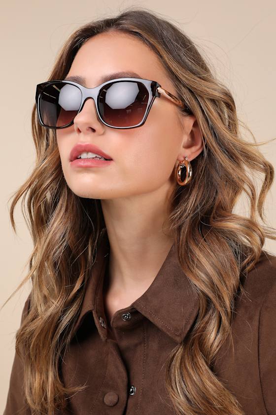 Image of Got the Look Black Square Sunglasses