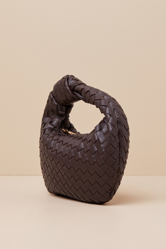 Brown Knot Handle Bag - Woven Handbag - Knotted Handbag - Lulus