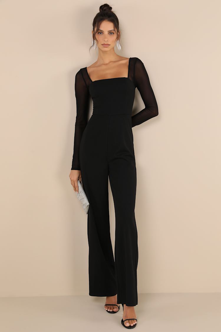 Long Sleeve Playsuits Black Buy Jumpsuits Playsuits