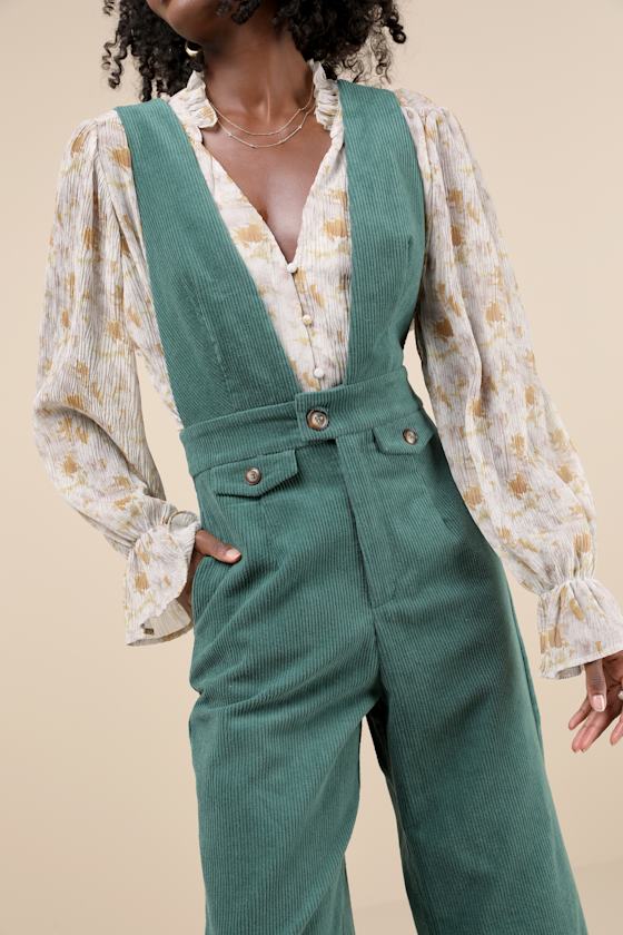 クラネ CLANE CORDUROY JUMPSUIT （BLUE） -ファッション通販