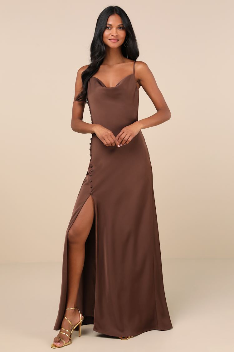 chinese dress ladies Chocolate in Search of Romance Dress - Timeless Elegance, Small Chocolate - Perfect Lace Dress for Birthdays, Date Nights & Parties