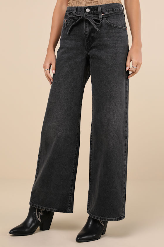 Levi's Women's '94 Baggy Wide-leg Relaxed-fit Denim Jeans In Black