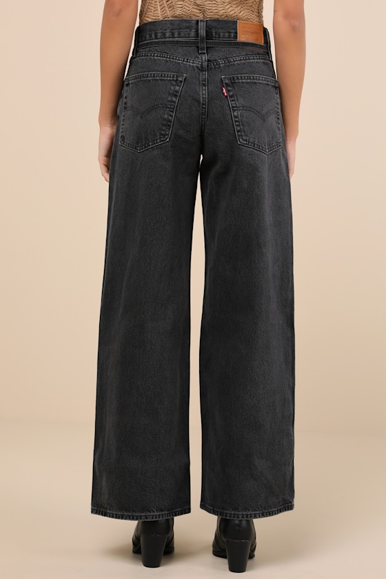 Levi's Women's '94 Baggy Wide-leg Relaxed-fit Denim Jeans In Black