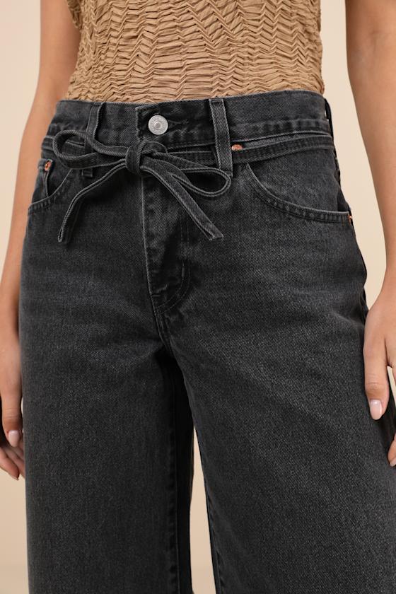 Levi's Women's '94 Baggy Wide-leg Relaxed-fit Denim Jeans In Black