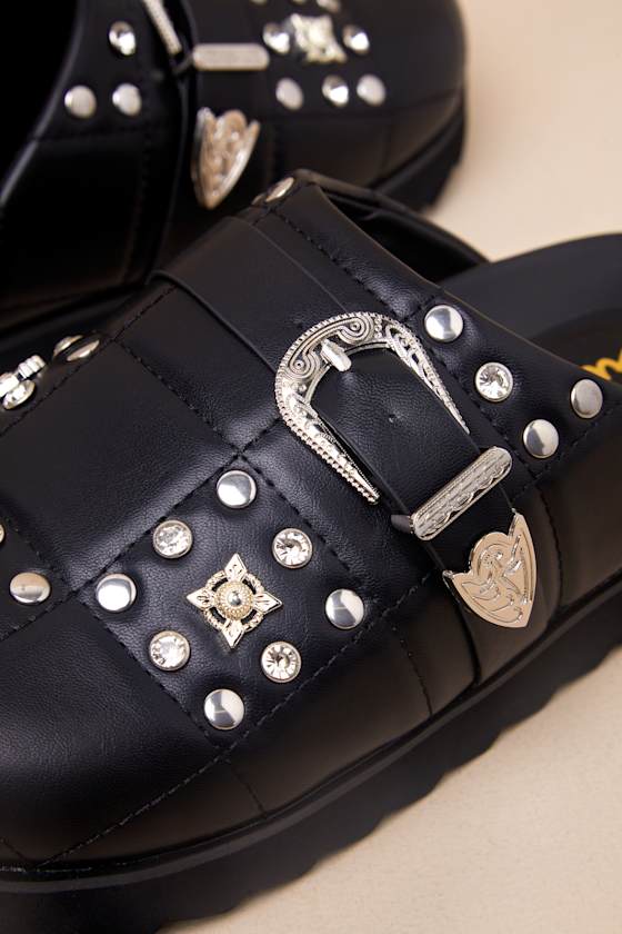Studded mule slides online
