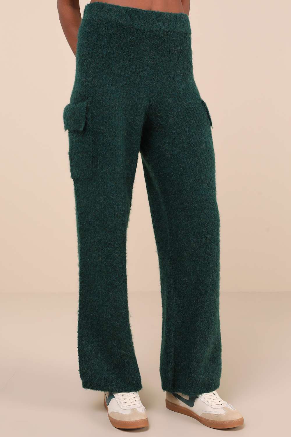 Signature Sunday Dark Green Knit Sweater Pants