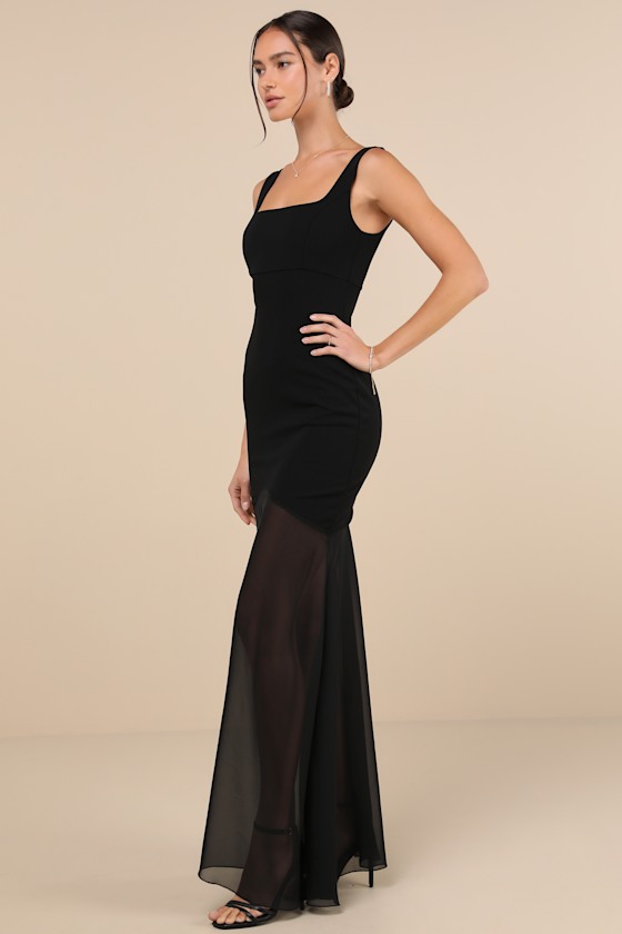 多様な Furry Feather Glitters Black Ballgown – GlamEdge