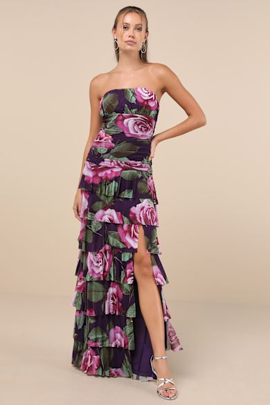 Purple Strapless Dresses for Women - Lulus Purple Strapless Dresses for Women - Lulus