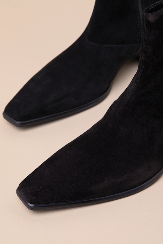 VAGABOND SHOEMAKERS NELLA BLACK SUEDE LEATHER ANKLE BOOTS 